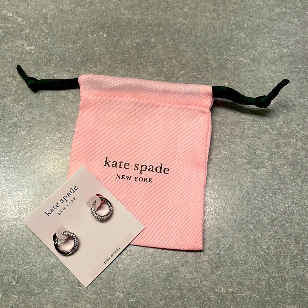 Katie spade huggie earrings